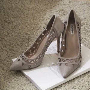 Dune London Fog Laser Cut heels - size 8